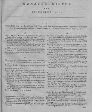 Monatsregister September