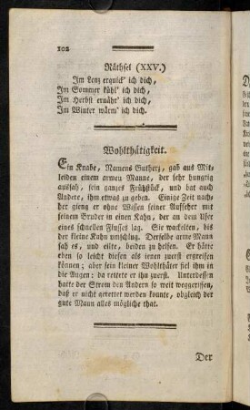 102-114, Räthsel (XXV.) - Räthsel (XXVI.)