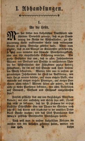 Journal für Freunde der Religion und Litteratur. 1. 1779