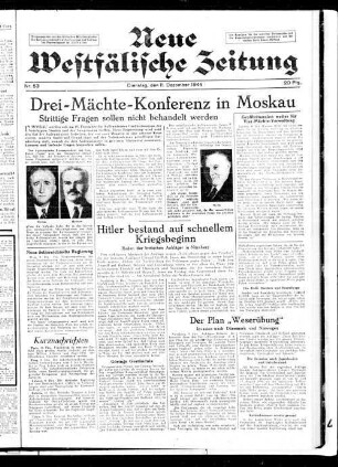 Neue westfälische Zeitung ; Ausgabe K ; Kreis Iserlohn, Hamm, Lippstadt, Soest und Unna