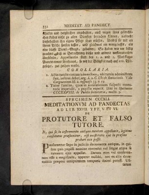 532-534, Sp. 341. de Protutore & falso tutore