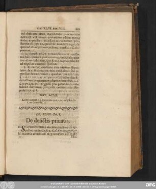Tit. I. De delictis privatis.