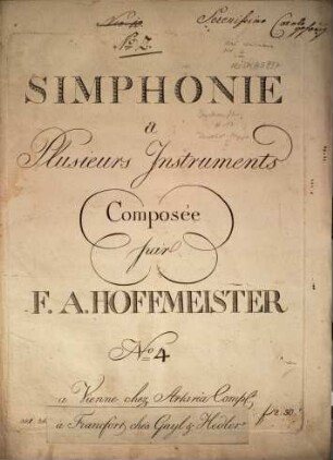 Simphonie a plusieurs instruments : no. 4