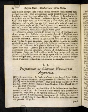 64-68, § 2. Proponuntur ac diluuntur Haereticorum Argumenta.