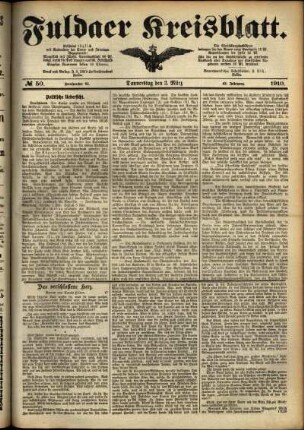 Ausgabe vom Donnerstag, den 03. März 1910.