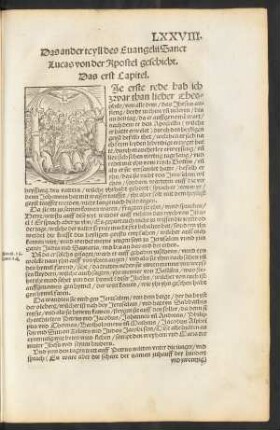 Das ander teyll des Evangelii Sanct Lucas von der Apostel geschicht.