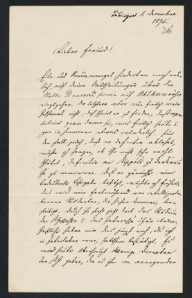 206r-207v, Brief: Tübingen 1. December 1875
