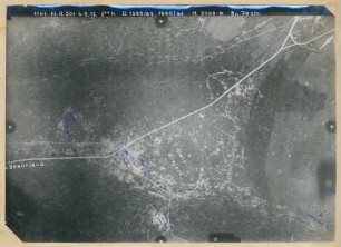 Foto der Stellungen südöstlich von Oulches-la-Vallée-Foulon (Luftbild)