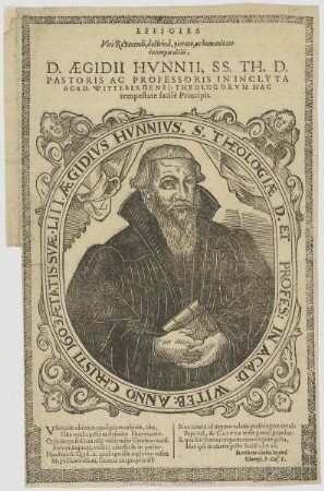 Bildnis des Aegidius Hunnius