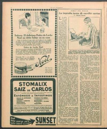 La ímproba tarea de escribir cartas : Temas del hogar