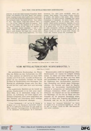 Vom mittelalterlichen Schnurmantel
