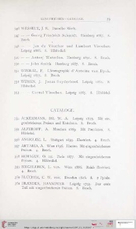 Cataloge (Nr. 354 - 410)