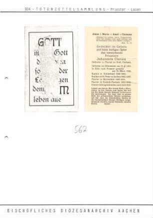 Cleven, Johannes
