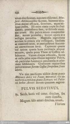 Pulvis Sedativus