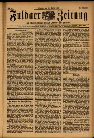 Ausgabe vom Freitag, den 24. April 1896.