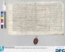 Abt Konrad von Kloster Speinshart vidimiert auf Ansuchen Mathis Enttners, Landschreibers zu Pfreimbt, namens Landgraf Johanns von Leuchtenberg zwei Urkunden vom 8. Januar 1419 und 1. Februar 1429, den Verkauf des Schlosses Reicheneck bzw. Wildbann und Tafernrecht daselbst betreffend. - Siegler: der Aussteller.