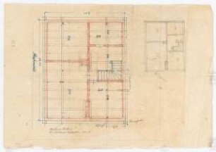 Grundriss unbekannten Gebäudes: Grundriss groß, Grundriss klein