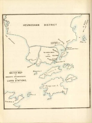 Sketch map of immediate neighbourhood of Lappa stations
