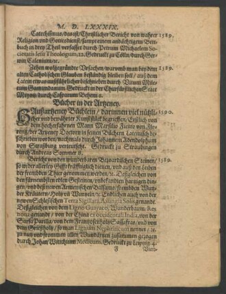 Bücher in der Artzeney.