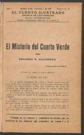 El misterio del cuarto verde : Ilustraciones de Euseví.