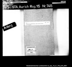 Statistik der Bevölkerung in den einzelnen Jahren Vermerk: Akte unvollständig