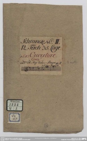 Suites. Excerpts - Mus.2953-N-2 : strings, bc, woodwinds - a; GraunWV C:XI:16