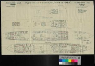 Doppelschrauben-Salondampfer "Prinz Heinrich" - Norddeutscher Lloyd Bremen
