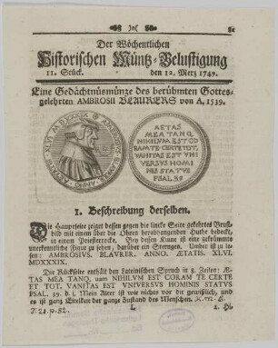 Bildnis des Ambrosivs Blavrervs