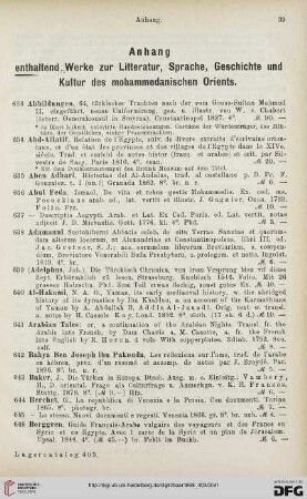 Anhang (Nr. 633 - 844)