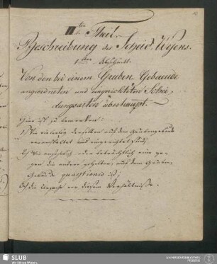 IIter Theil. Beschreibung des Scheid-Wesens