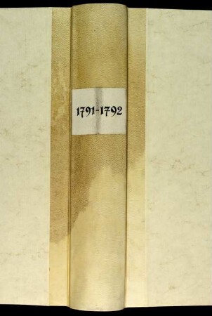 Ratsprotokolle, 1791 Juli 25. - 1792 Juli 24.