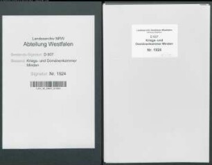 Verbesserung der inländischen Papiermühlen und Vereinheitlichung der Formate der Kanzleipapiere