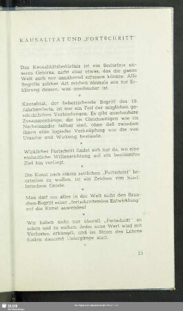 Kausalität Und "Fortschritt"