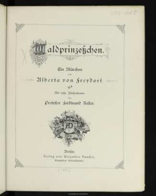 Waldprinzeßchen : ein Märchen