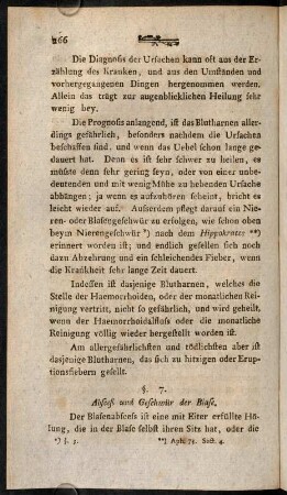 266-280, §. 7. Absceß und Geschwür der Blase. -9. Harnunterdrückung.