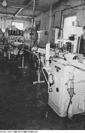 Dresden. VEB Kelterei Lockwitzgrund, Vertrieb und Produktion, 1956-1958
