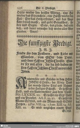 Die funffzigste Predigt