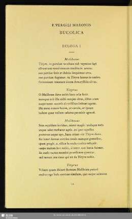 Ecloga I Tityrus
