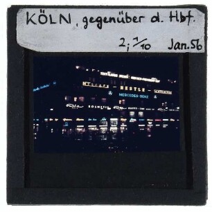 Köln, Hauptbahnhof : Nachtaufnahme