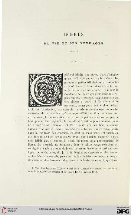 24: Ingres, [6] : sa vie et ses ouvrages