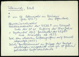 Weinrich, Karl