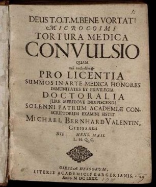 Microcosmi Tortura Medica Convulsio