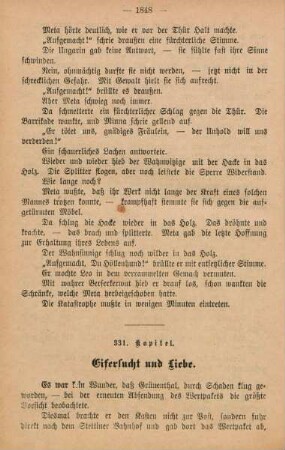 331. Kapitel. Eifersucht und Liebe