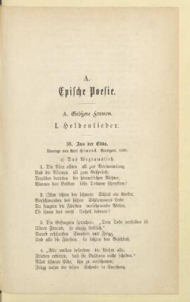 I. Heldenlieder