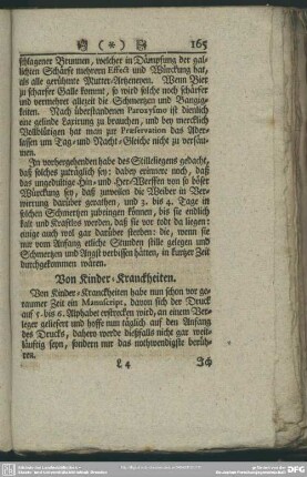 Von Kinder-Kranckheiten