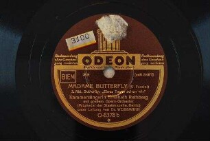 Madame Butterfly : 2. Akt, Butterfly: "Eines Tages sehen wir" / (G. Puccini)