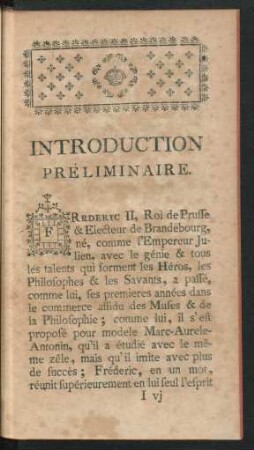 Introduction Préliminaire.