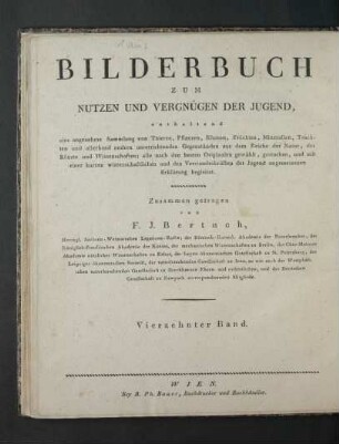Bd 14: Bilderbuch zum Nutzen und Vergnügen der Jugend