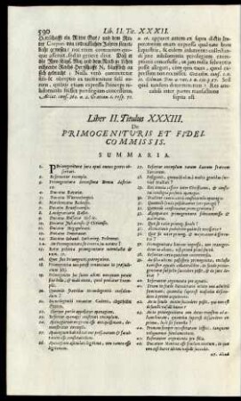 Titulus XXXIII.