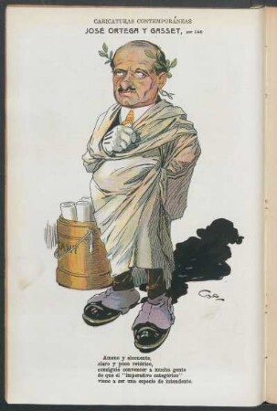 José Ortega y Gasset : Caricaturas contemporáneas